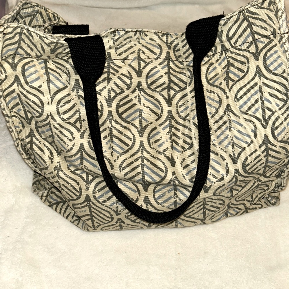 🛍️FOUR 4 THIRTY🛍️ Sonoma Canvas Tote Bag w/Leaf Design
